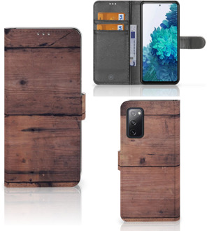 B2Ctelecom Leuk Case Samsung Galaxy S20FE Hoesje Old Wood