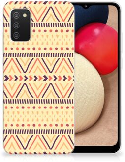 B2Ctelecom Leuk Case Samsung M02s | Samsung Galaxy A02s Telefoonhoesje Aztec Yellow