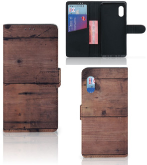 B2Ctelecom Leuk Case Samsung Xcover Pro Hoesje Old Wood