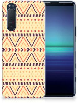 B2Ctelecom Leuk Case Sony Xperia 5II Telefoonhoesje Aztec Yellow