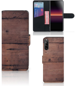 B2Ctelecom Leuk Case Sony Xperia L4 Hoesje Old Wood