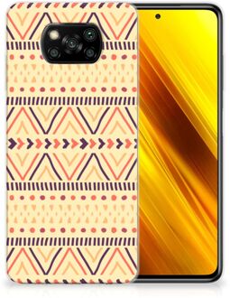 B2Ctelecom Leuk Case Xiaomi Poco X3 Telefoonhoesje Aztec Yellow