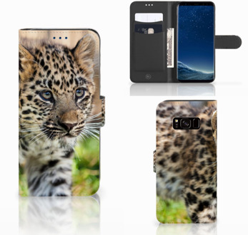 B2Ctelecom Leuk Design Hoesje Baby Luipaard voor de Samsung Galaxy S8