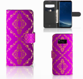 B2Ctelecom Leuk Design Hoesje Barok Roze voor de Samsung Galaxy S8