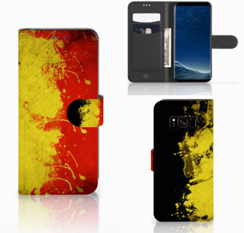 B2Ctelecom Leuk Design Hoesje Belgische Vlag voor de Samsung Galaxy S8