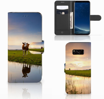 B2Ctelecom Leuk Design Hoesje Koeien voor de Samsung Galaxy S8