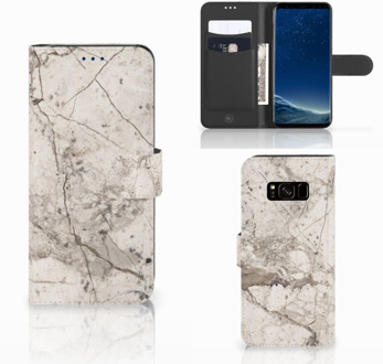 B2Ctelecom Leuk Design Hoesje Marmer Beige voor de Samsung Galaxy S8