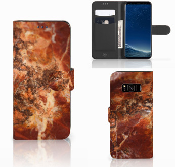 B2Ctelecom Leuk Design Hoesje Marmer Bruin voor de Samsung Galaxy S8