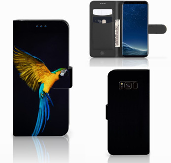 B2Ctelecom Leuk Design Hoesje Papegaai voor de Samsung Galaxy S8