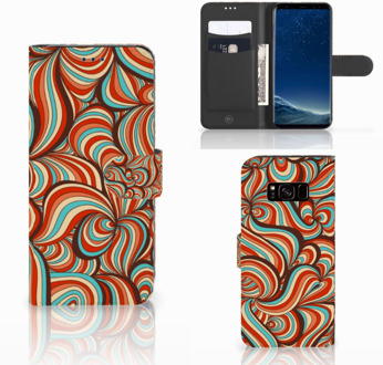 B2Ctelecom Leuk Design Hoesje Retro Figuren voor de Samsung Galaxy S8