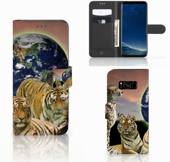 B2Ctelecom Leuk Design Hoesje Roofdieren voor de Samsung Galaxy S8