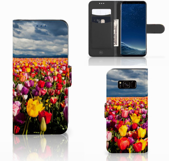 B2Ctelecom Leuk Design Hoesje Tulpen voor de Samsung Galaxy S8