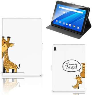 B2Ctelecom Leuk Hoes Lenovo Tab E10 Tablet Hoes met Standaard Giraffe