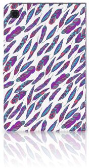 B2Ctelecom Leuk Hoes Samsung Galaxy Tab A7 (2020) Cover met Magneetsluiting Feathers Color