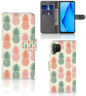 B2Ctelecom Leuk Hoesje Huawei P40 Lite Smartphone Hoesje Ananas