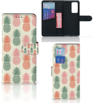 B2Ctelecom Leuk Hoesje Huawei P40 Pro Smartphone Hoesje Ananas