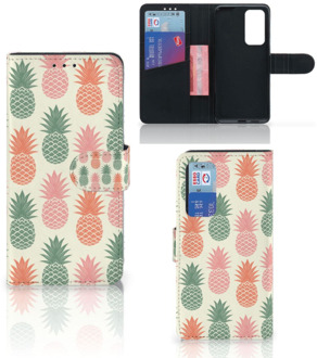 B2Ctelecom Leuk Hoesje Huawei P40 Smartphone Hoesje Ananas