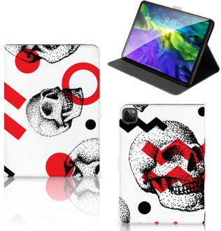 B2Ctelecom Leuk Hoesje iPad Pro 11 (2020) Hoes met Magneetsluiting Skull Red