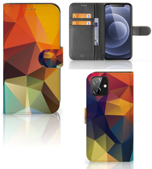 B2Ctelecom Leuk Hoesje iPhone 12 | 12 Pro (6.1") Smartphone Cover Polygon Color