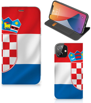 B2Ctelecom Leuk Hoesje iPhone 12 | iPhone 12 Pro Smart Cover Kroatische Vlag