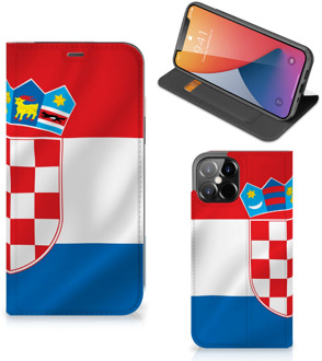 B2Ctelecom Leuk Hoesje iPhone 12 Pro Max Smart Cover Kroatische Vlag