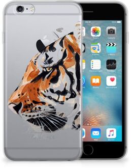 B2Ctelecom Leuk Hoesje iPhone 6s Watercolor Tiger