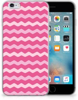 B2Ctelecom Leuk Hoesje iPhone 6s Waves Pink