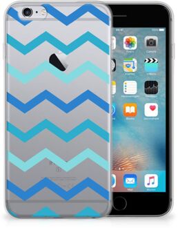 B2Ctelecom Leuk Hoesje iPhone 6s Zigzag Blauw