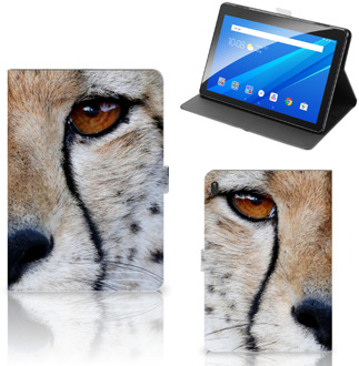 B2Ctelecom Leuk Hoesje Lenovo Tab E10 Hoes met Standaard Cheetah