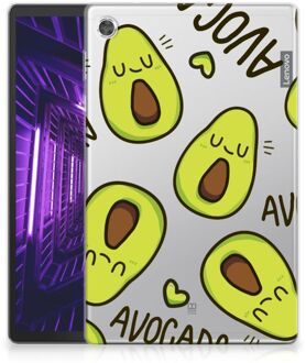 B2Ctelecom Leuk Hoesje Lenovo Tab M10 Plus Bumper Case Avocado Singing met doorzichte zijkanten