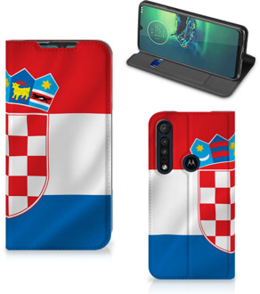 B2Ctelecom Leuk Hoesje Motorola G8 Plus Smart Cover Kroatische Vlag