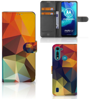 B2Ctelecom Leuk Hoesje Motorola G8 Power Lite Smartphone Cover Polygon Color