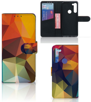 B2Ctelecom Leuk Hoesje Motorola G8 Power Smartphone Cover Polygon Color