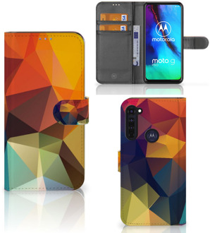 B2Ctelecom Leuk Hoesje Motorola Moto G Pro Smartphone Cover Polygon Color