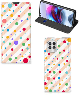 B2Ctelecom Leuk Hoesje Motorola Moto G100 Smart Cover Dots