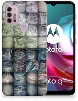 B2Ctelecom Leuk Hoesje Motorola Moto G30 | G10 Telefoonhoesje Spijkerbroeken