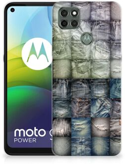 B2Ctelecom Leuk Hoesje Motorola Moto G9 Power Telefoonhoesje Spijkerbroeken