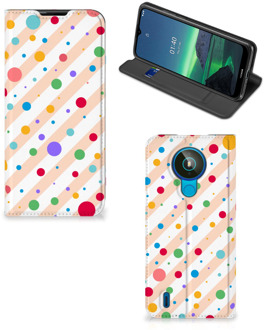 B2Ctelecom Leuk Hoesje Nokia 1.4 Smart Cover Dots