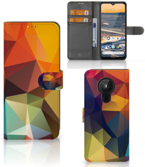 B2Ctelecom Leuk Hoesje Nokia 5.3 Smartphone Hoesje Polygon Color