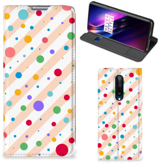 B2Ctelecom Leuk Hoesje OnePlus 8 Smart Cover Dots