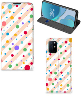 B2Ctelecom Leuk Hoesje OnePlus 8T Smart Cover Dots