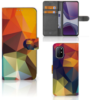 B2Ctelecom Leuk Hoesje OnePlus 8T Smartphone Cover Polygon Color