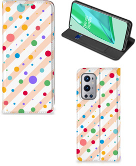 B2Ctelecom Leuk Hoesje OnePlus 9 Pro Smart Cover Dots