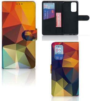 B2Ctelecom Leuk Hoesje OnePlus 9 Pro Smartphone Cover Polygon Color