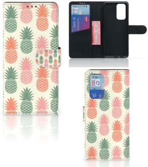 B2Ctelecom Leuk Hoesje OnePlus 9 Pro Smartphone Hoesje Ananas