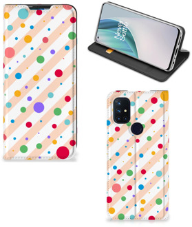 B2Ctelecom Leuk Hoesje OnePlus Nord N10 5G Smart Cover Dots