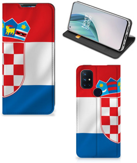 B2Ctelecom Leuk Hoesje OnePlus Nord N10 5G Smart Cover Kroatische Vlag