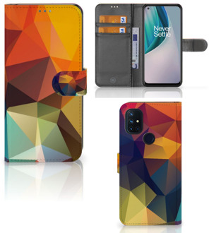 B2Ctelecom Leuk Hoesje OnePlus Nord N10 Smartphone Cover Polygon Color