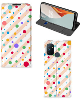 B2Ctelecom Leuk Hoesje OnePlus Nord N100 Smart Cover Dots