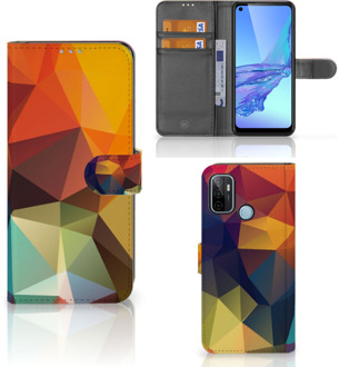 B2Ctelecom Leuk Hoesje OPPO A53 | OPPO A53s Smartphone Cover Polygon Color